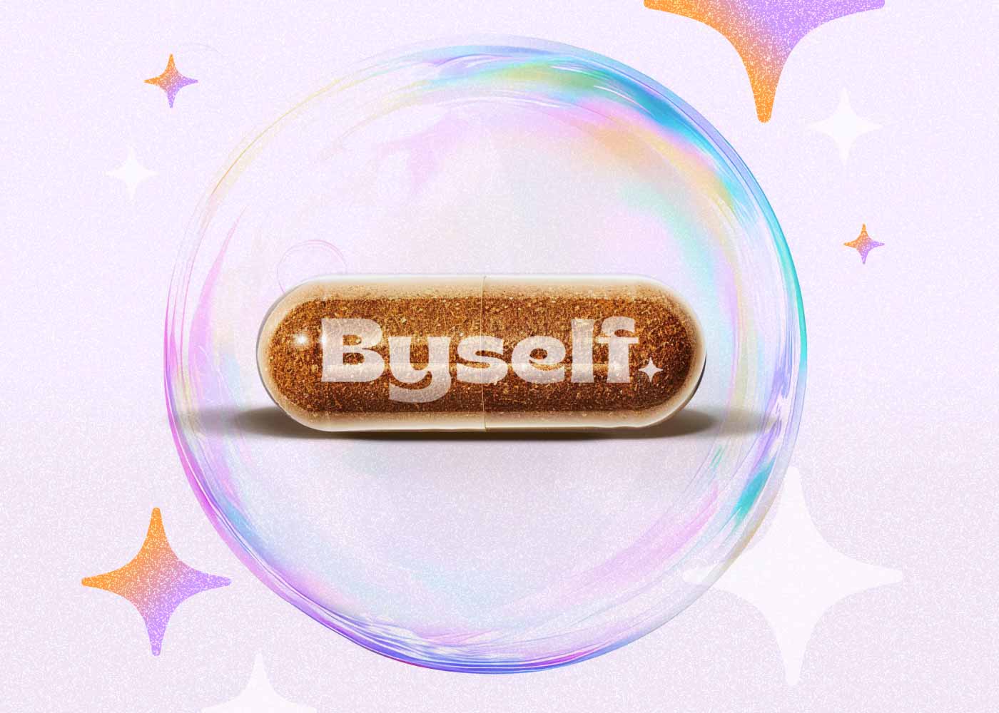 בועת סבון ובתוכה קפסולה טבעית של בייסלף מסמלת את השקיפות והשבריריות של מצבים נפשים, את גבול הדק בין אחריות לאשמה.